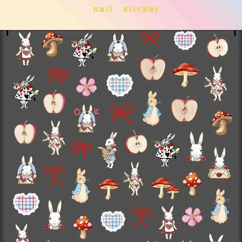 Alice's Friends Nail Art Stickers