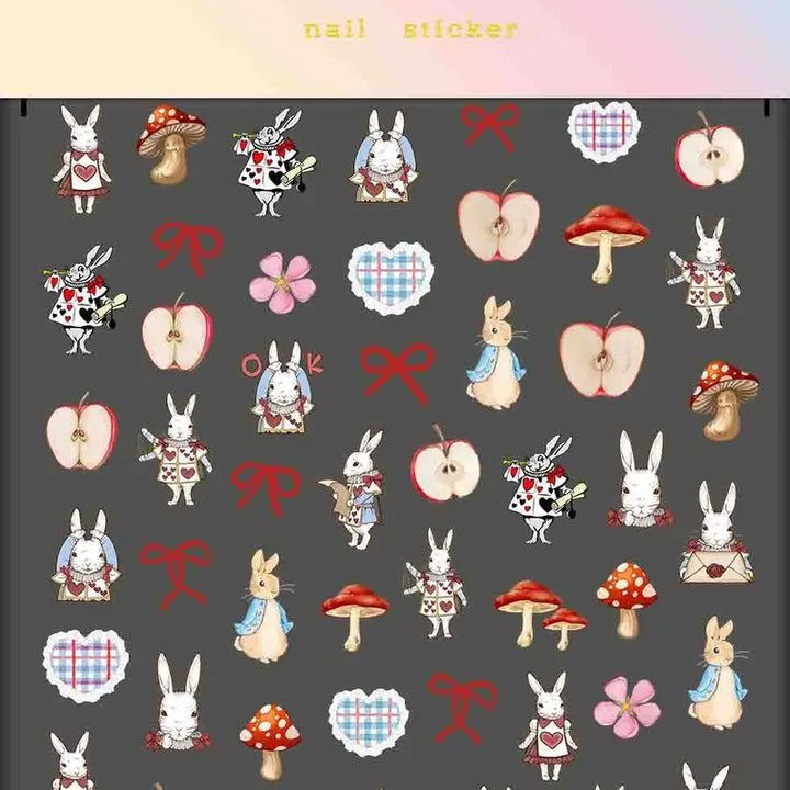 Alice's Friends Nail Art Stickers