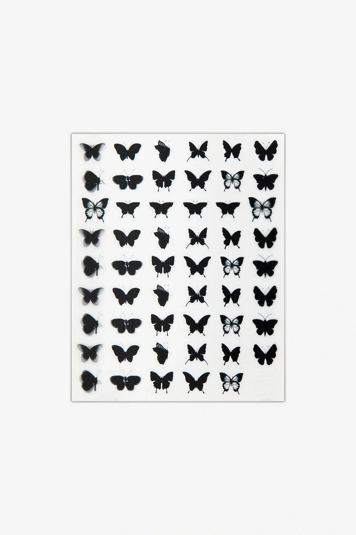 Black Butterfly Nail Art Stickers