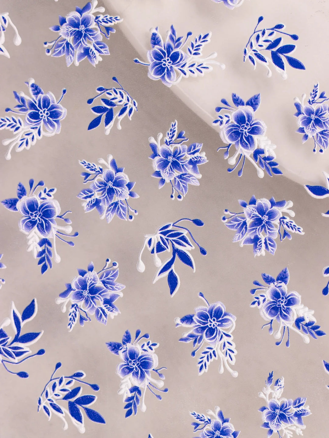 Blue Delft 3D Nail Art Stickers