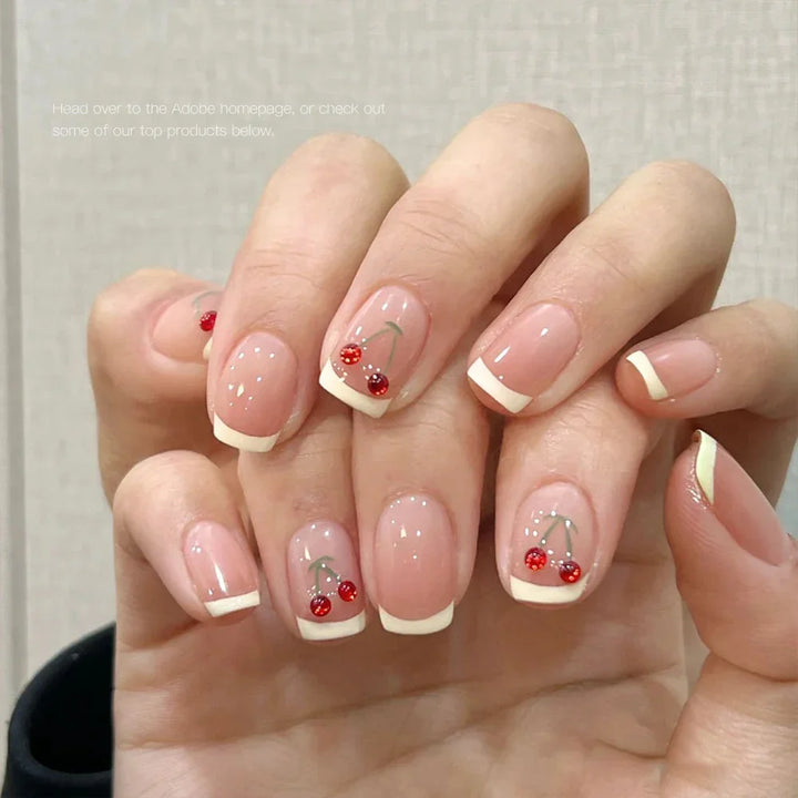 Cherry Gem 3D Nail Art Stickers