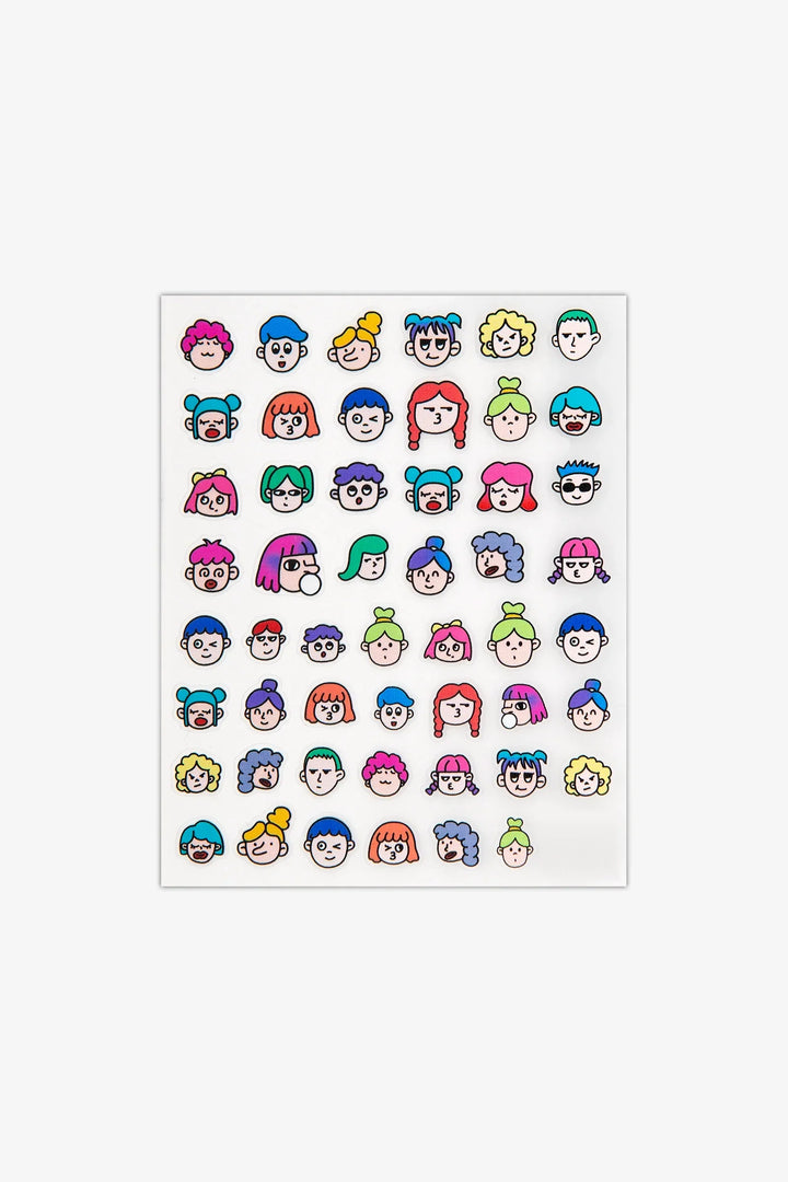 Funny Faces Nail Art Stickers