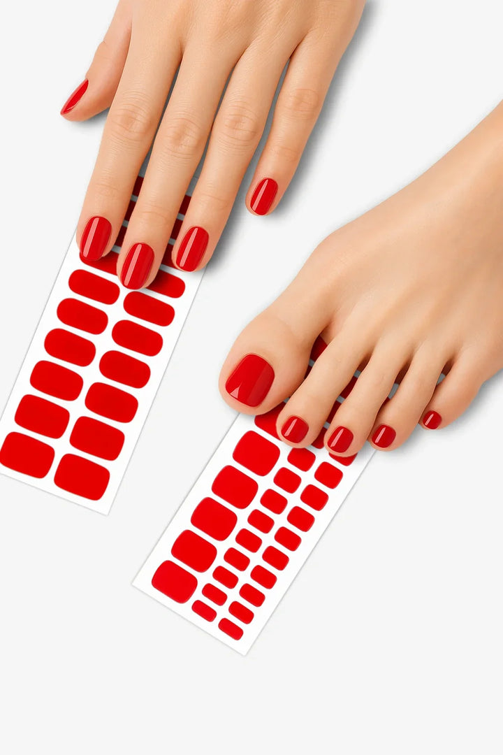 Crimson Red Mani-Pedi