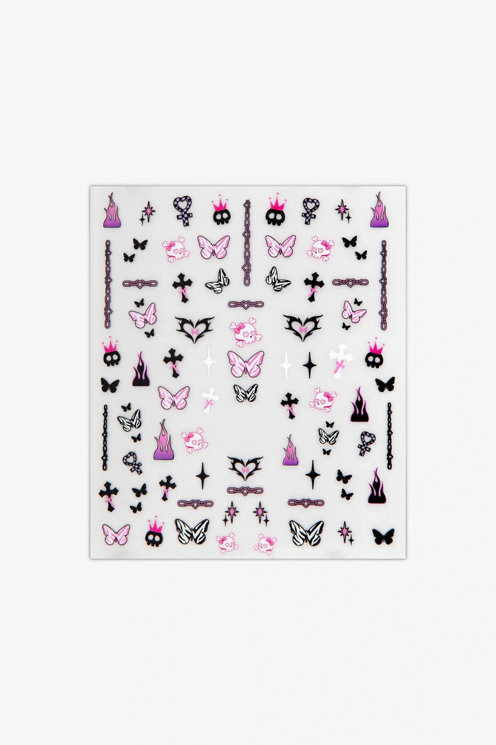 Punky Pink Nail Art Stickers