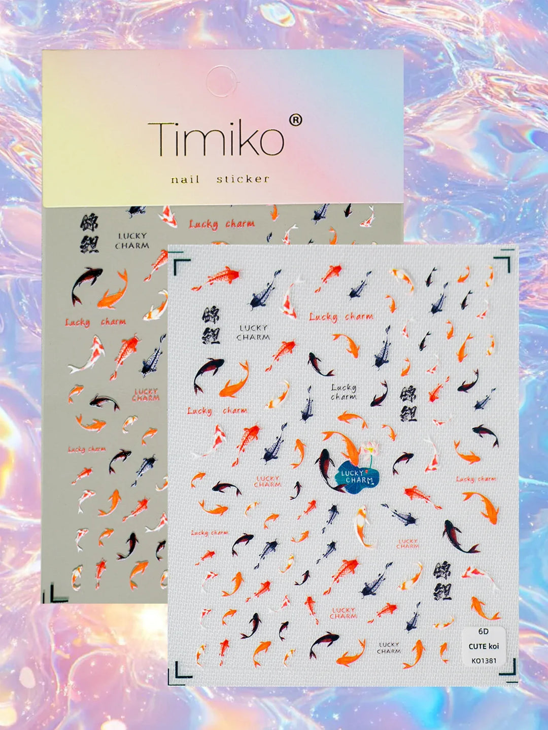 Koi Fish 3D Nail Art Stickers
