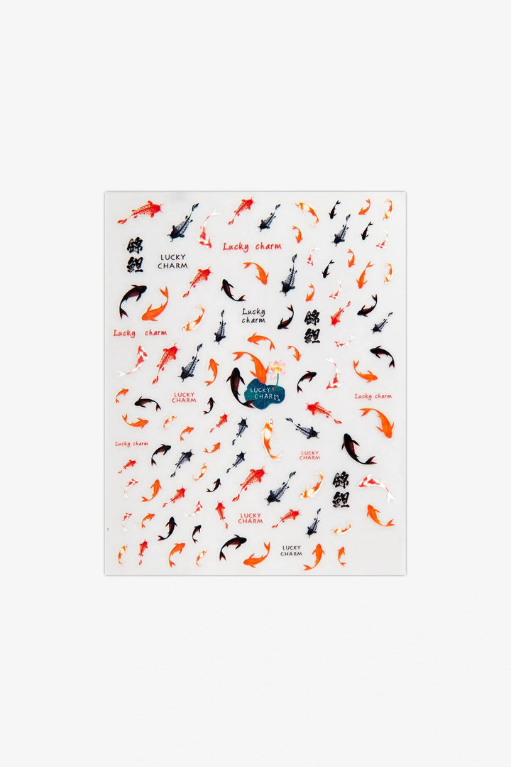 Koi Fish 3D Nail Art Stickers