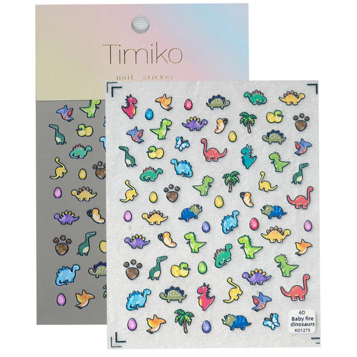 Little Dino 3D Nail Art Stickers