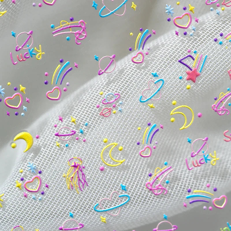 Lucky Stars 3D Nail Art Stickers