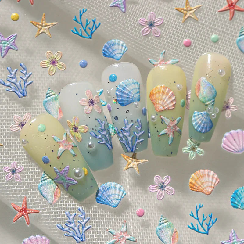 Marine Dream 3D Nail Art Stickers