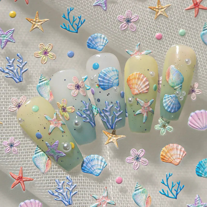 Marine Dream 3D Nail Art Stickers