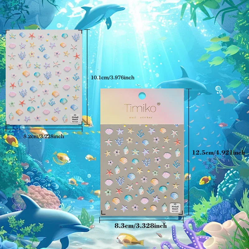 Marine Dream 3D Nail Art Stickers