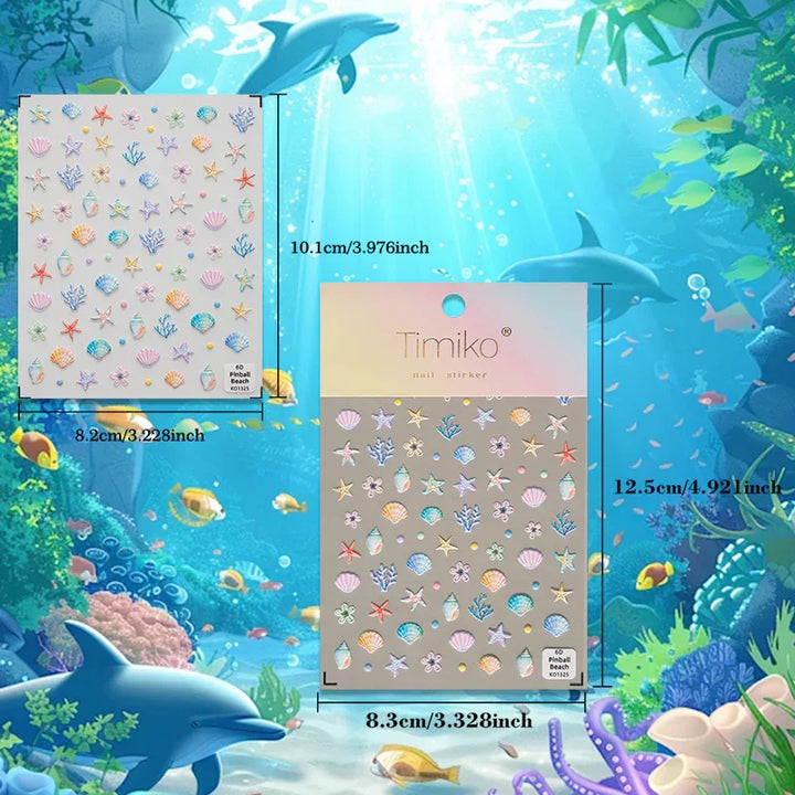 Marine Dream 3D Nail Art Stickers