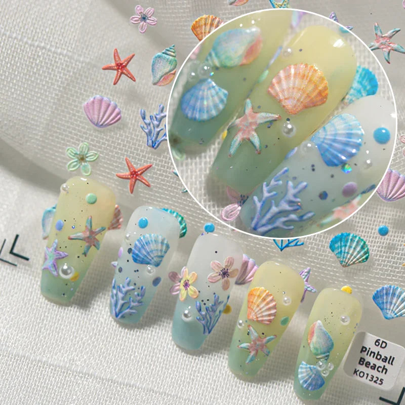 Marine Dream 3D Nail Art Stickers