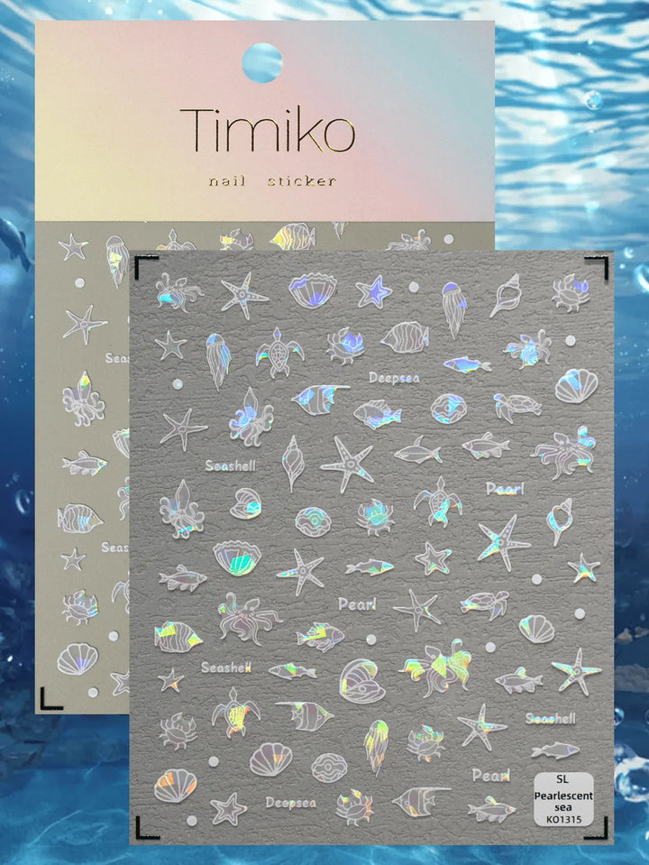 Mermaid's Friends Nail Art Stickers