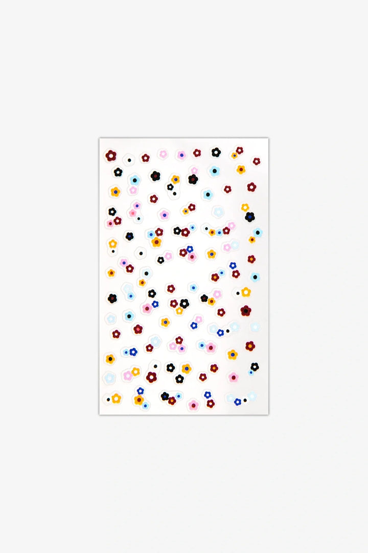 Phlox Flowers 3D Nail Art Stickers