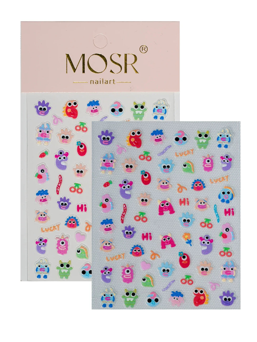 Mini Monster 3D Nail Art Stickers