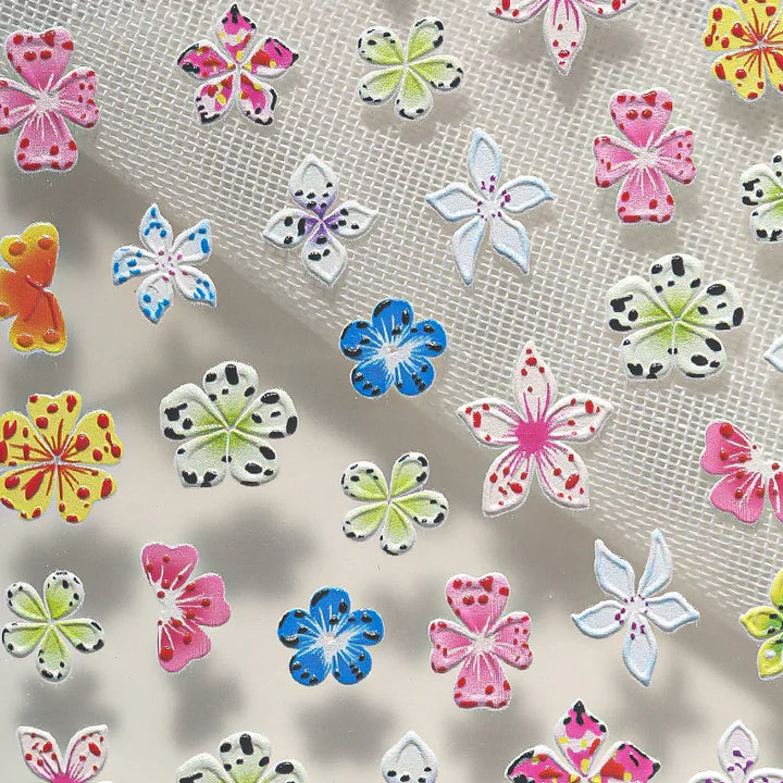 Orchid 3D Nail Art Stickers