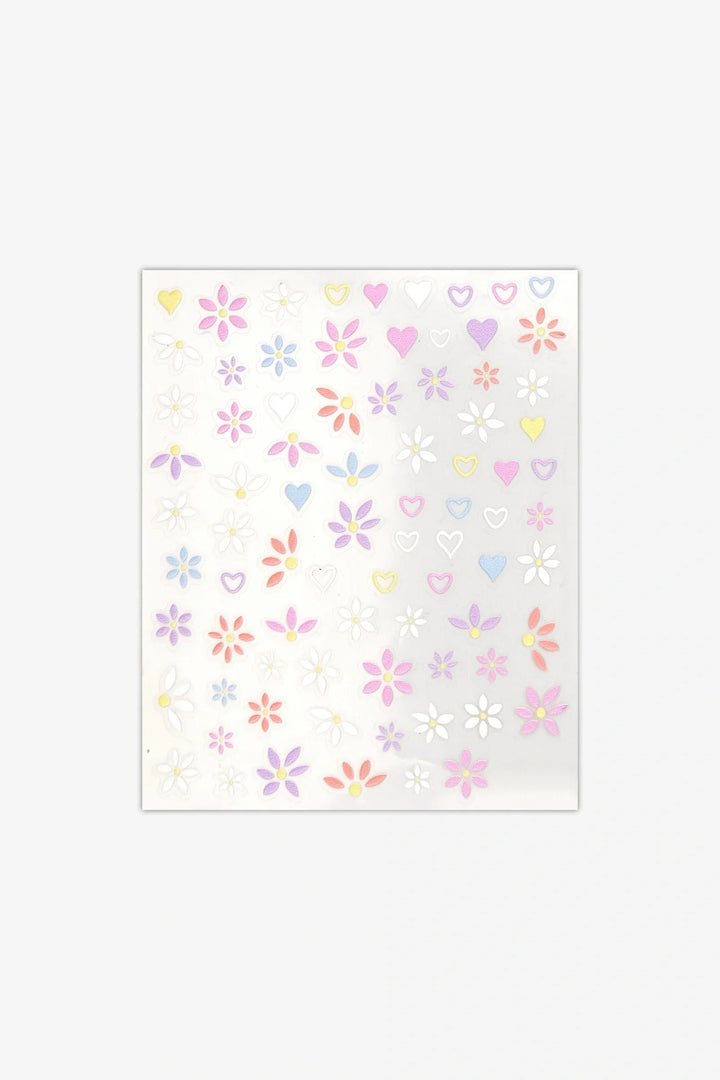 Pastel Petals 3D Nail Art Stickers