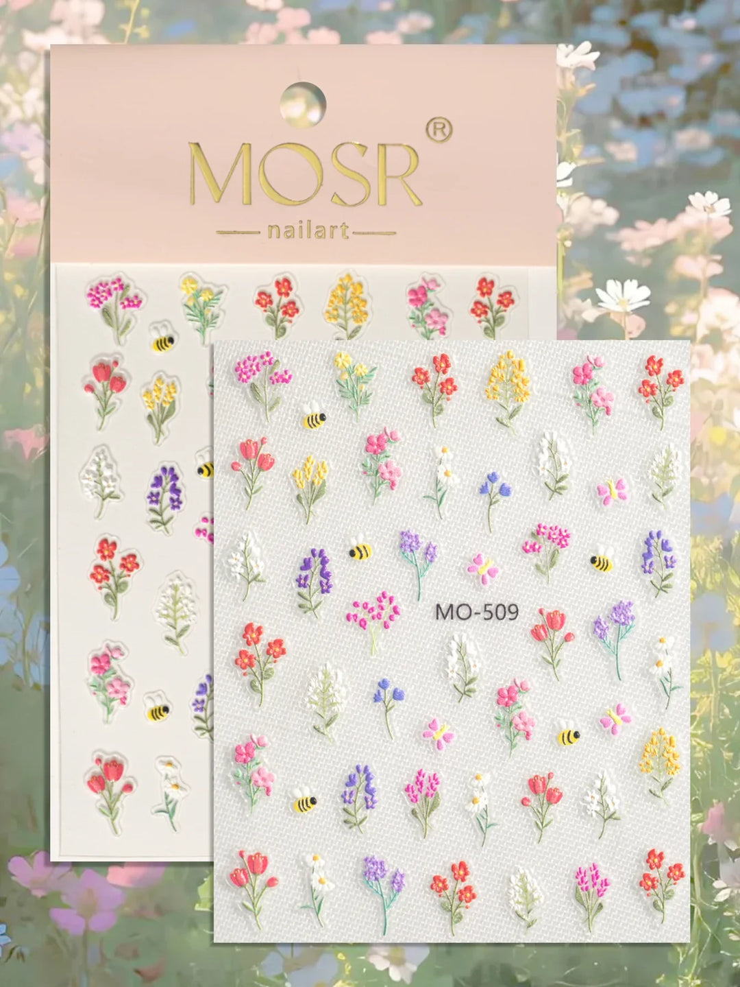 Pocket Full Of Posies 3D Nail Art Stickers