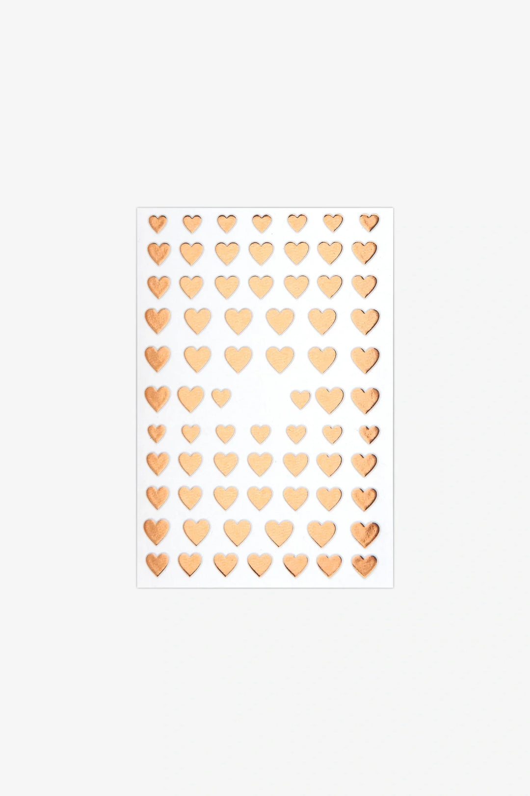 Rose Gold Hearts Nail Art Stickers