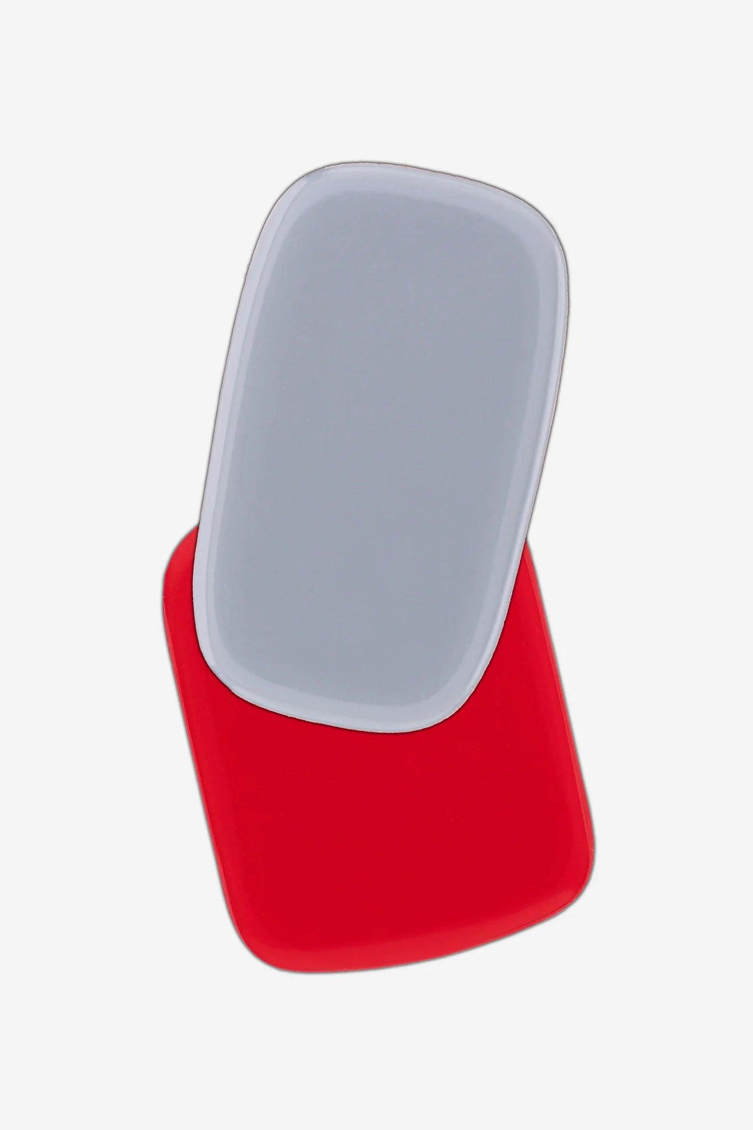 Smart Casual | Gray & Crimson Red Mani-Pedi Gel Nail Strip Set - Gelly