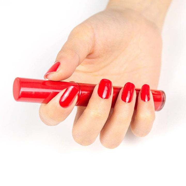 Crimson Red Mani-Pedi Gel Nail Strip Twin Set - Gelly