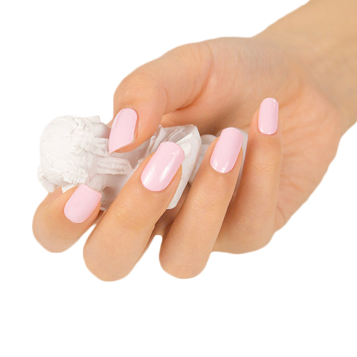 Soft Pink Gel Nail Sticker