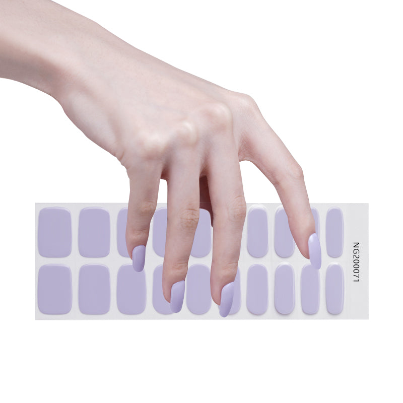 Lilac Purple Gel Nail Sticker