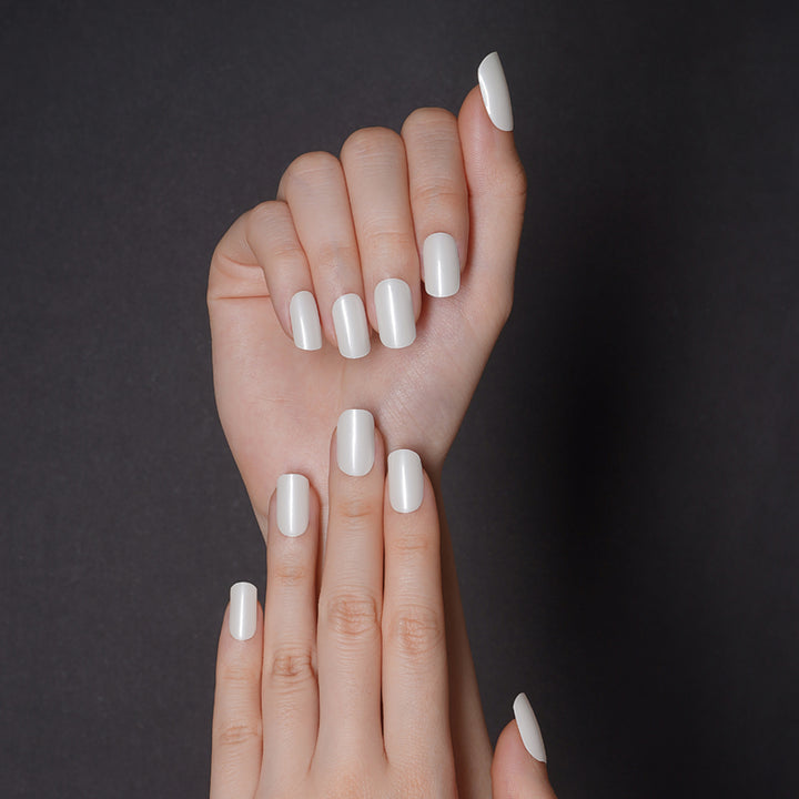 White Pearl Gel Nail Sticker