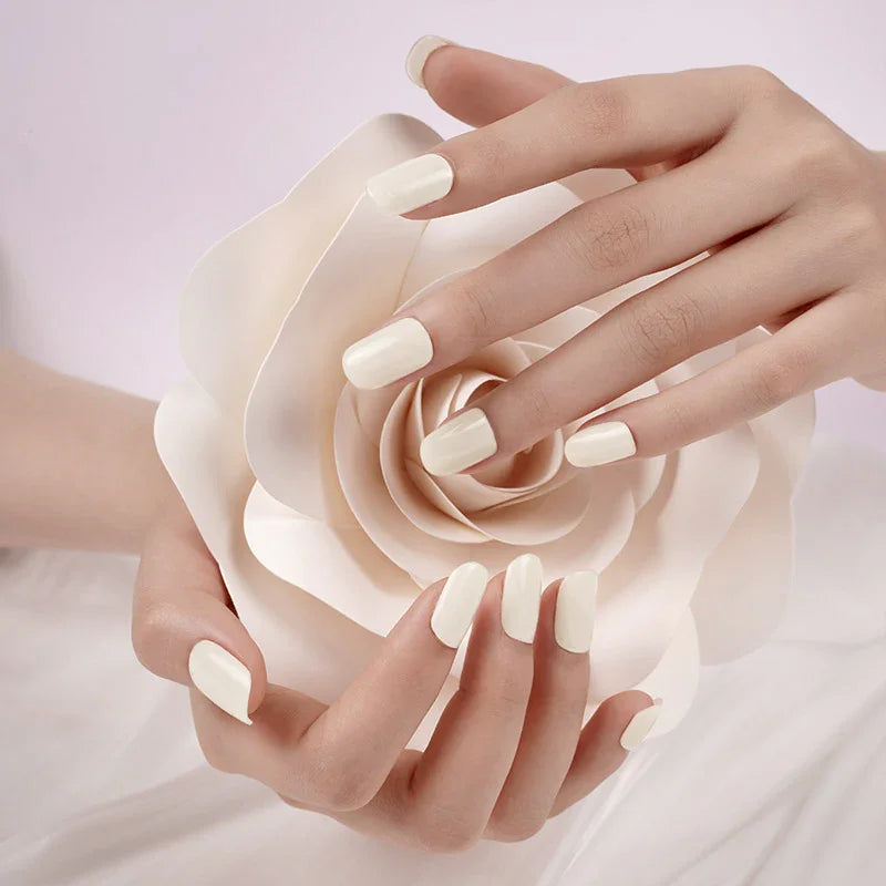 Almond Cream Gel Nail Strips