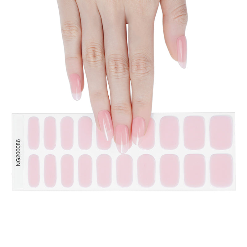 Candyfloss Pink Gel Nail Sticker