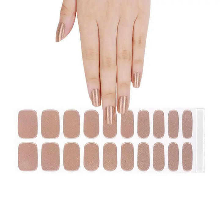 Amber Shimmer Gel Nail Strips - Gelly