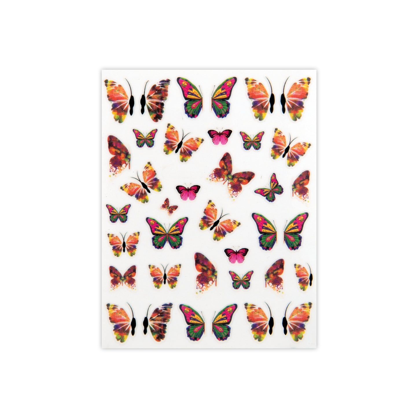 Autumn Butterfly Nail Art Stickers