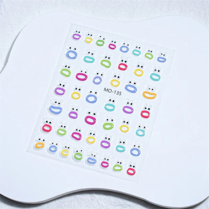 Big Mouth Monster 3D Nail Art Stickers