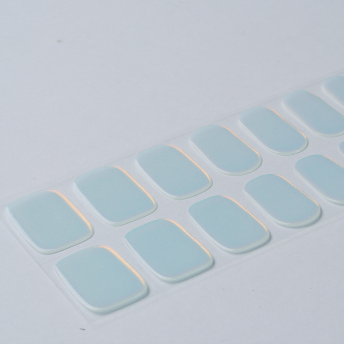 Chrome Mint Gel Nail Strips