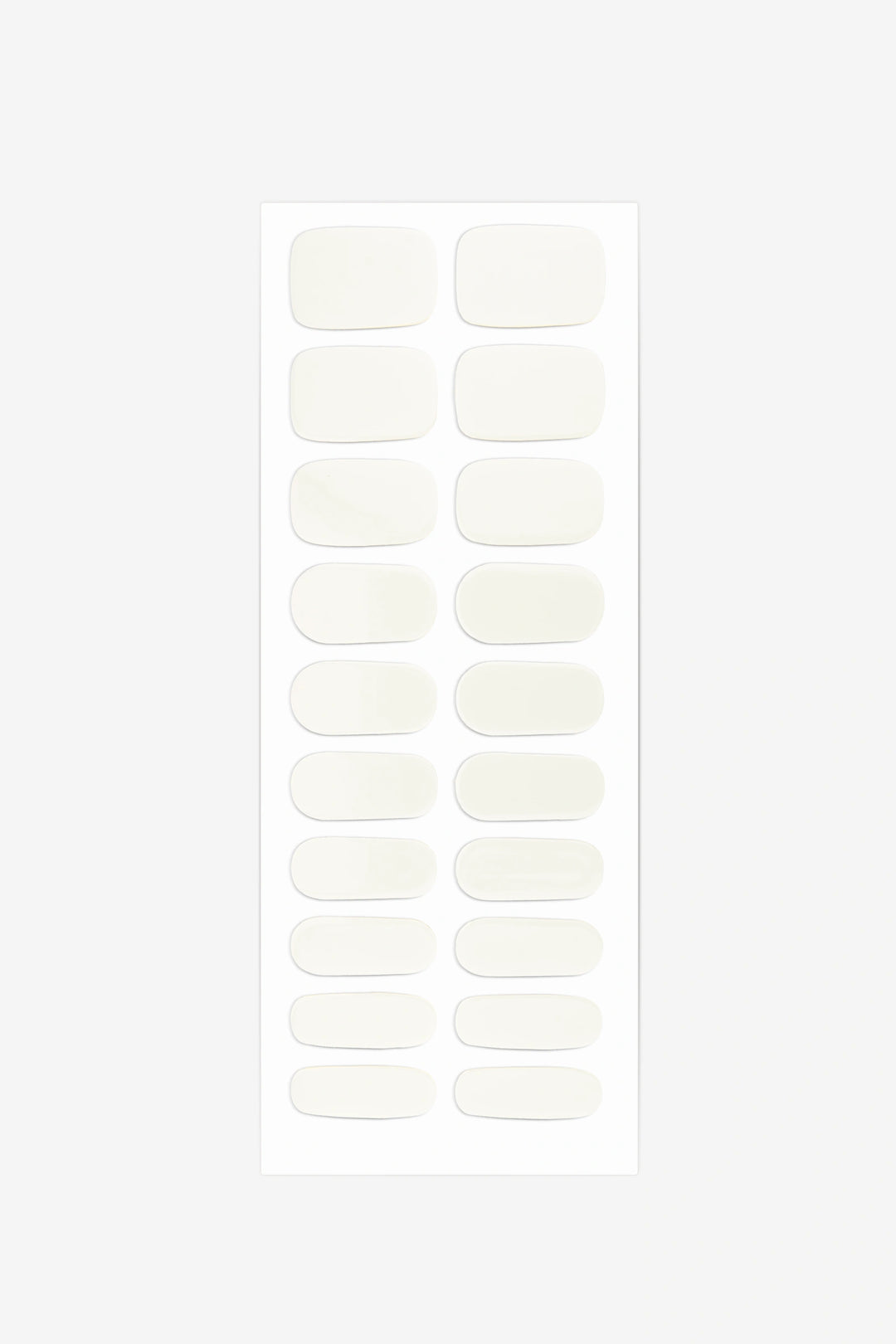 Full sheet of Dairy Queen semi-cured gel nail stickers displaying various sizes on a white background.