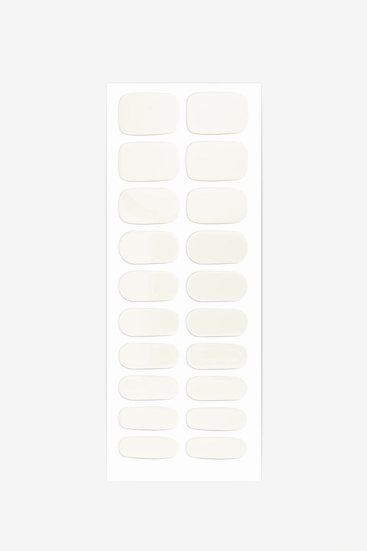 Full sheet of Dairy Queen semi-cured gel nail stickers displaying various sizes on a white background.