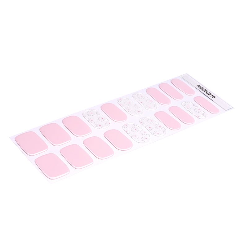 Daisy Pink Gel Nail Strips