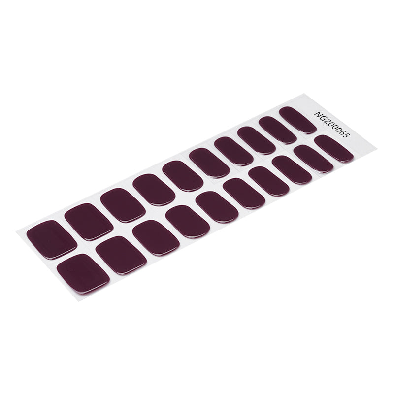 Deep Purple Gel Nail Strips