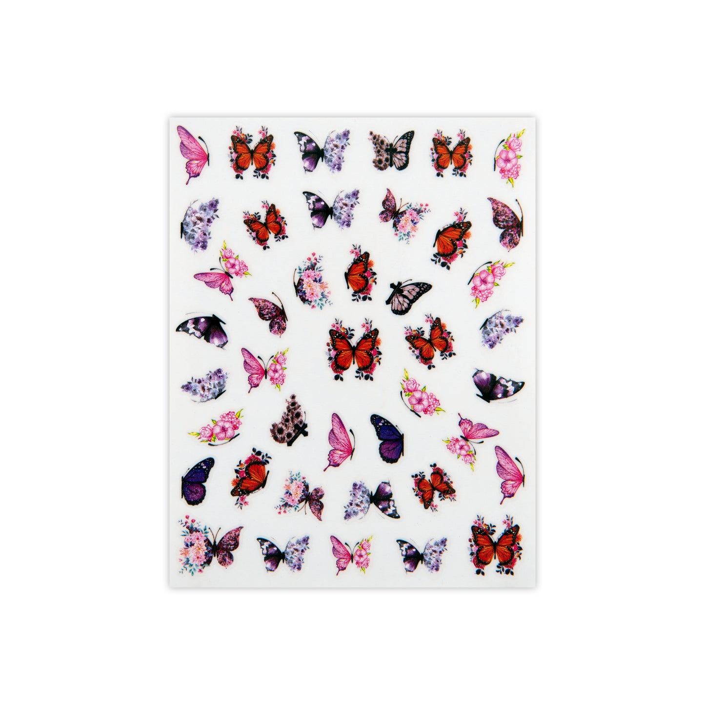 Flower & Butterfly Nail Art Stickers