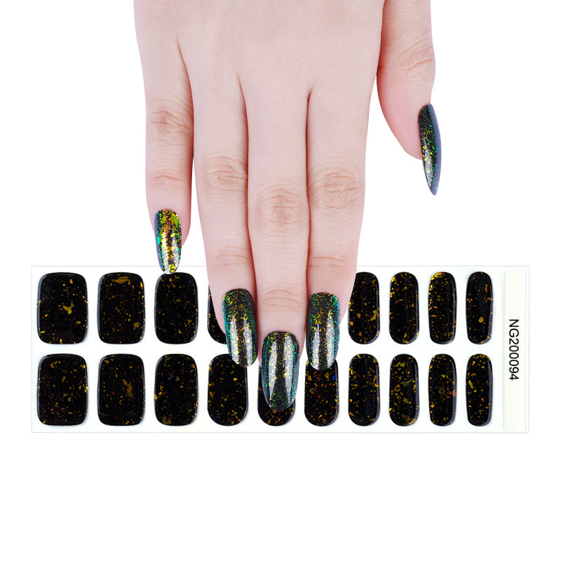 Black Opal Gel Nail Sticker