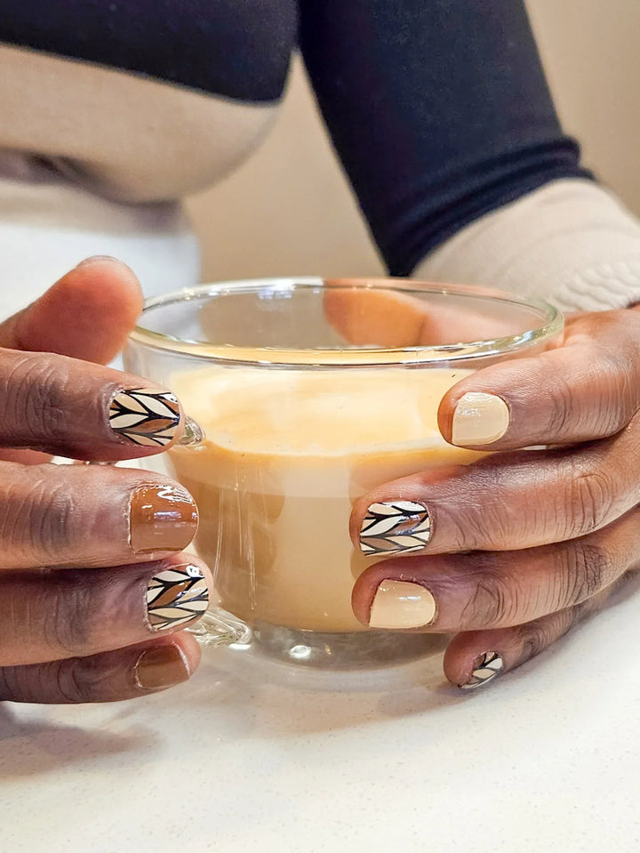 Caramel Cream Gel Nail Strips