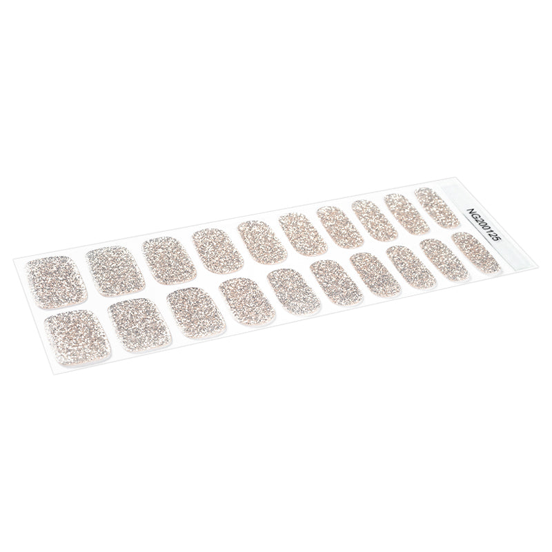 Champagne Sparkle Gel Nail Strips