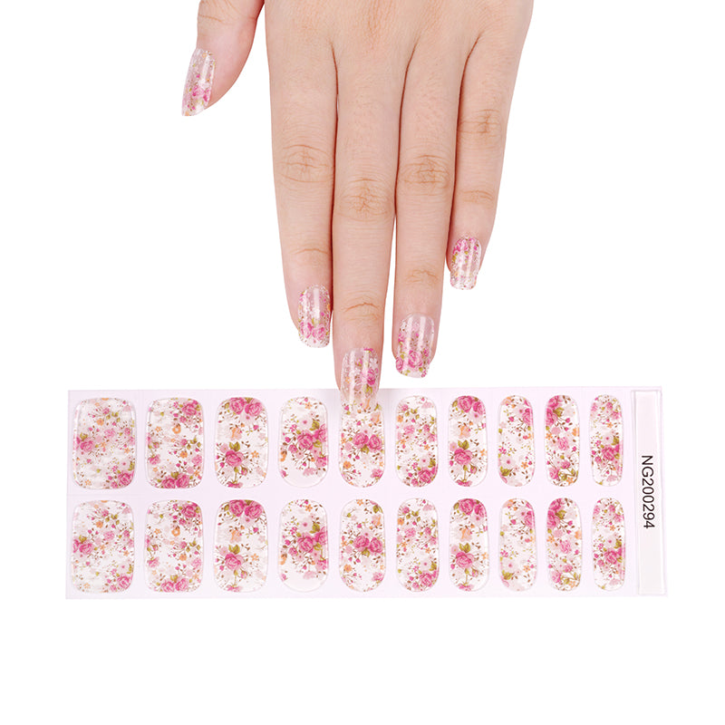 Floral Bliss Gel Nail Stickers