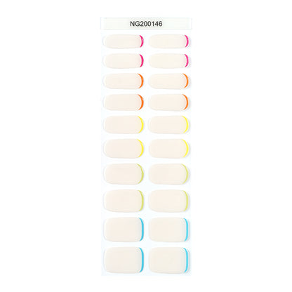 Neon Cuticle Cuff Gel Nail Sticker