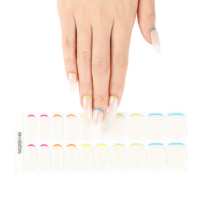 Neon Cuticle Cuff Gel Nail Sticker