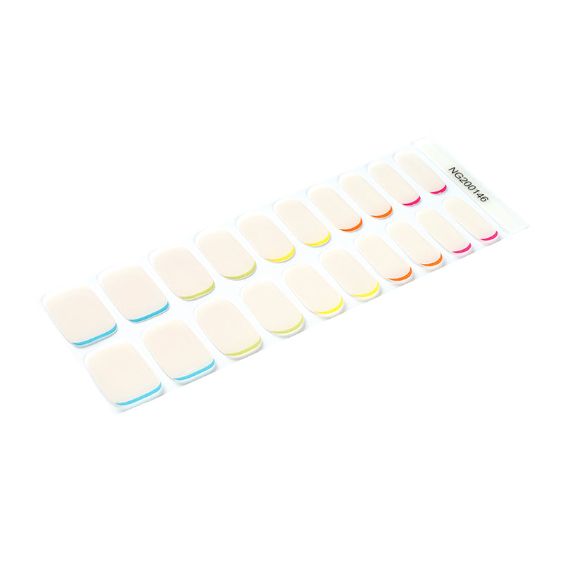 Neon Cuticle Cuff Gel Nail Sticker