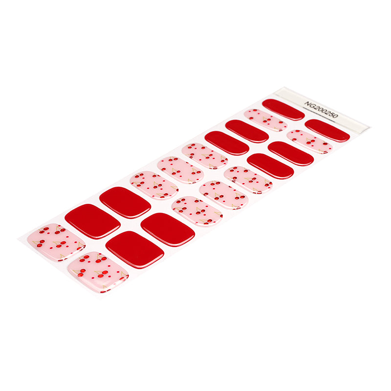 Red Cherry Gel Nail Strips