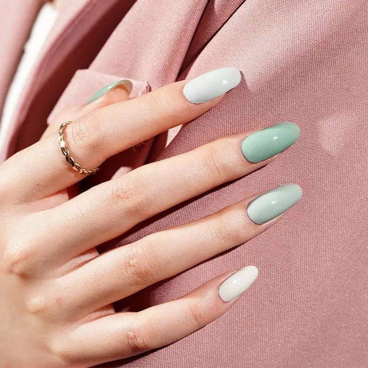 Shades Of Green Gel Nail Strips