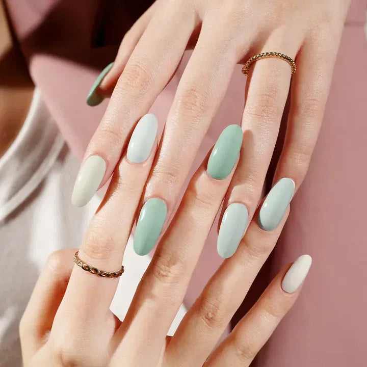 Shades Of Green Gel Nail Strips